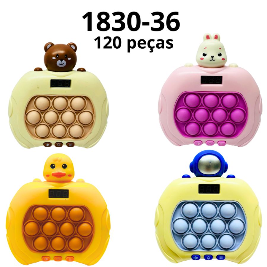 1830-36 POP IT Coelho/Urso (Caixa com 120 peças)