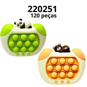 220251 - POP IT Panda/Urso (Caixa com 120 peças)