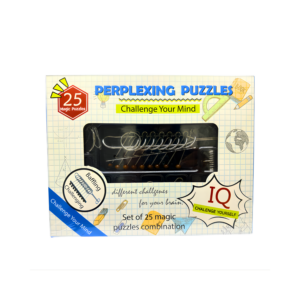 JF-123 KIT DE QUEBRA-CABEÇA DE METAL 25 PEÇAS (Caixa com 42 peças)