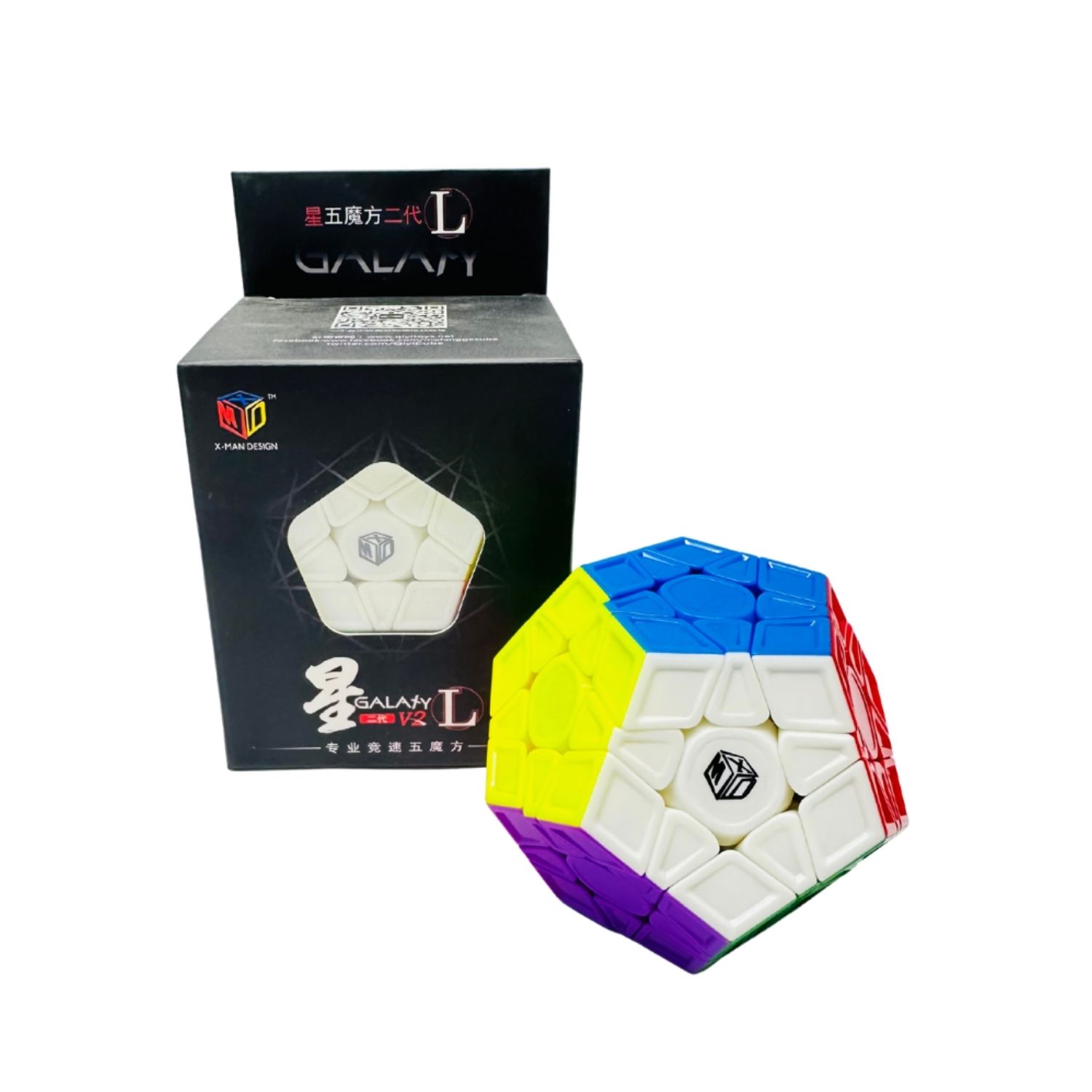 0935C7 - Cubo Mágico Qiyi Megaminx Galaxy V2 L (Caixa com 60 peças)