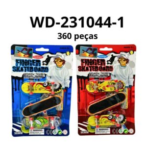 WD 231044-1 SKATE FINGER (3 unid) AZUL/VERMELHO (Caixa com 360 peças)