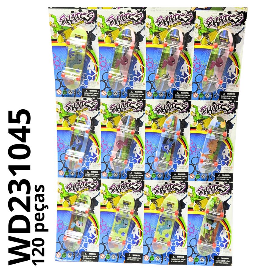 WD 231045 - BRINQUEDO SKATE MANUAL DE PLÁSTICO (Caixa com 120 peças)