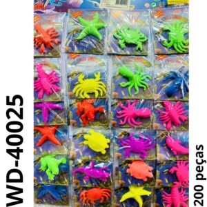 WD 40025 - BRINQUEDO ANIMAIS AQUÁTICOS CRESCE NA ÁGUA (Caixa com 200 peças)