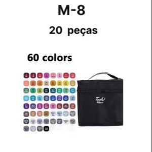 M-8 CANETINHAS (ESTOJO COM 60 CANETINHAS)