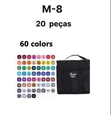 M-8 CANETINHAS (ESTOJO COM 60 CANETINHAS)