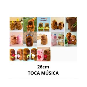 JF-116 Pelúcia de Capivara com música (Caixa com 300 peças)