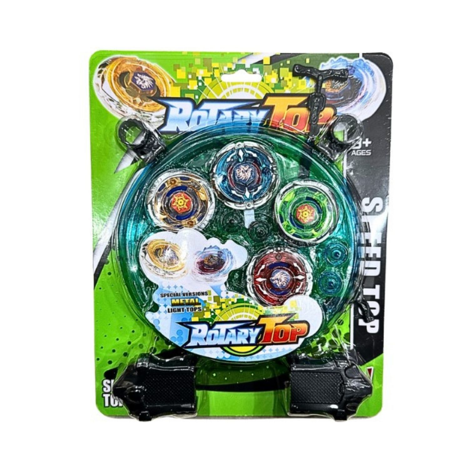 JF-573 Beyblade Kit com 4 unidades (Caixa com 120 peças)
