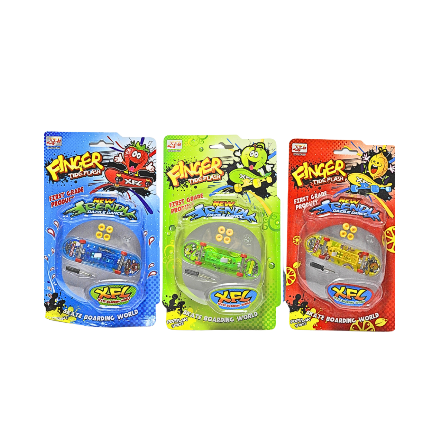 WD231036 - BRINQUEDO SKATE FINGER TIDE FLASH C/ ACESSÓRIO (Caixa com 432 peças)