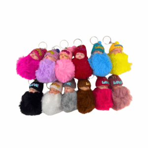 X-138 Chaveiro Boneca de Pompom (Caixa com 1200 peças)